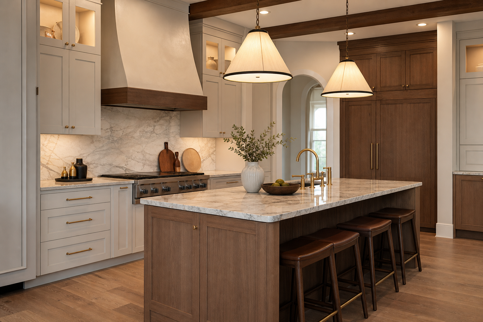 Cuisine moderne avec palette de couleurs élégante